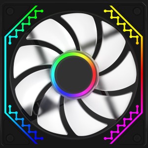 Cetus 120mm FAN 6P-12DLO16B-ARGB