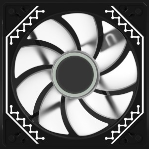 Cetus 120mm FAN Reverse Blade 6P-12DLRB16B-ARGB
